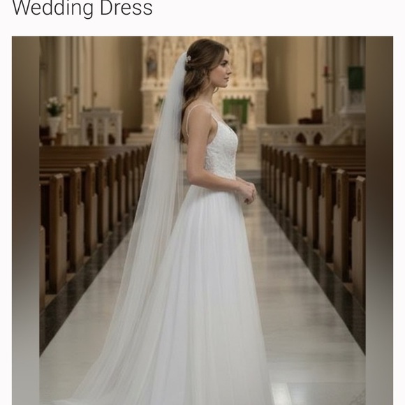 Elegant White Sleeveless Summer Wedding Dress - Picture 7 of 14